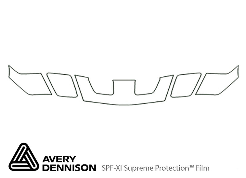 firebird Avery Dennison Clear Bra Hood Precut PPF Diagram
