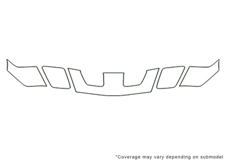 firebird Avery Dennison Clear Bra Hood Precut PPF Diagram