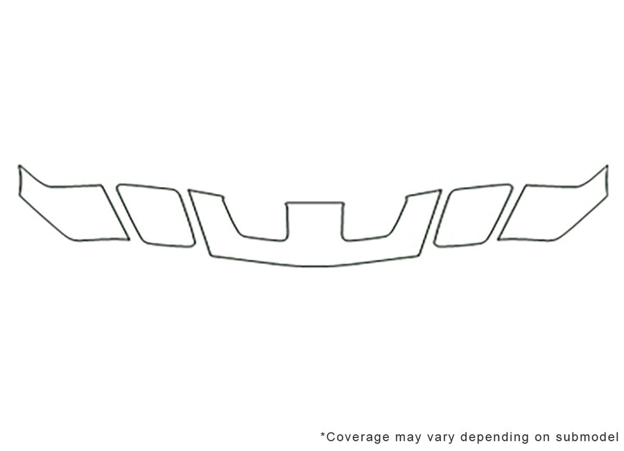 firebird Avery Dennison Clear Bra Hood Precut PPF Diagram