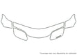 firebird 3M Clear Bra Hood Precut PPF Diagram