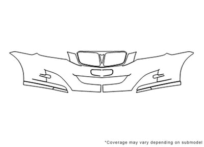 g3 Avery Dennison Clear Bra Bumper Precut PPF Diagram