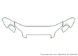 g3 3M Clear Bra Hood Precut PPF Diagram