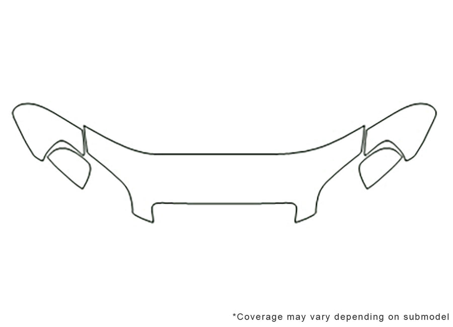 g3 3M Clear Bra Hood Precut PPF Diagram