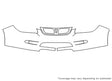 g5 3M Clear Bra Bumper Precut PPF Diagram
