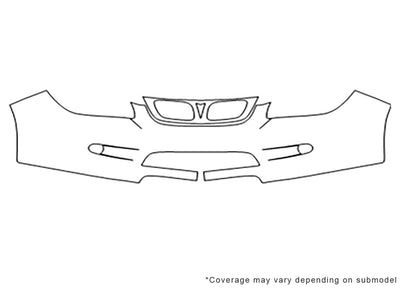 g5 3M Clear Bra Bumper Precut PPF Diagram