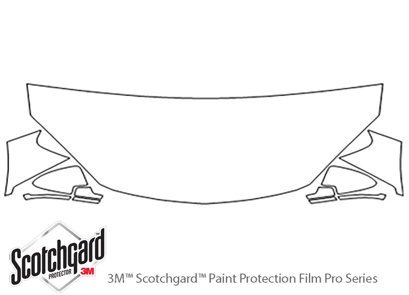 g6 3M Clear Bra Hood Precut PPF Diagram