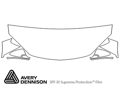 g6 Avery Dennison Clear Bra Hood Precut PPF Diagram