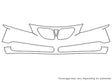 g6 Avery Dennison Clear Bra Bumper Precut PPF Diagram