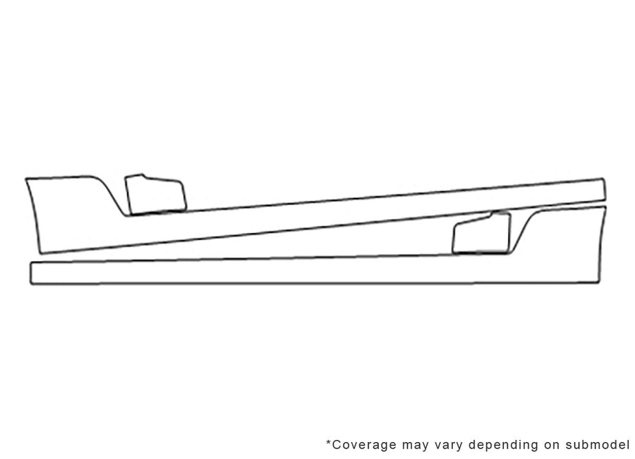 g6 3M Clear Bra Door Cup Precut PPF Diagram