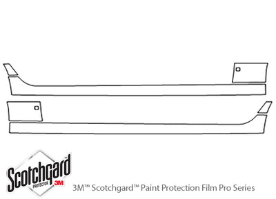g8 3M Clear Bra Door Cup Precut PPF Diagram