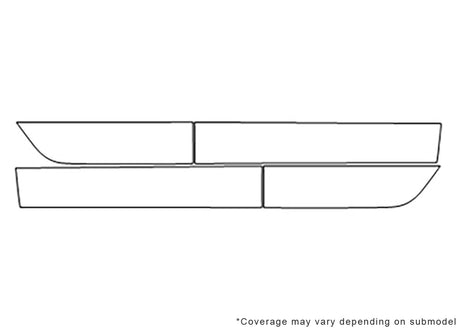 g8 3M Clear Bra Door Cup Precut PPF Diagram