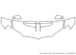 g8 3M Clear Bra Hood Precut PPF Diagram