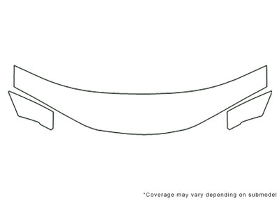 grand am 3M Clear Bra Hood Precut PPF Diagram