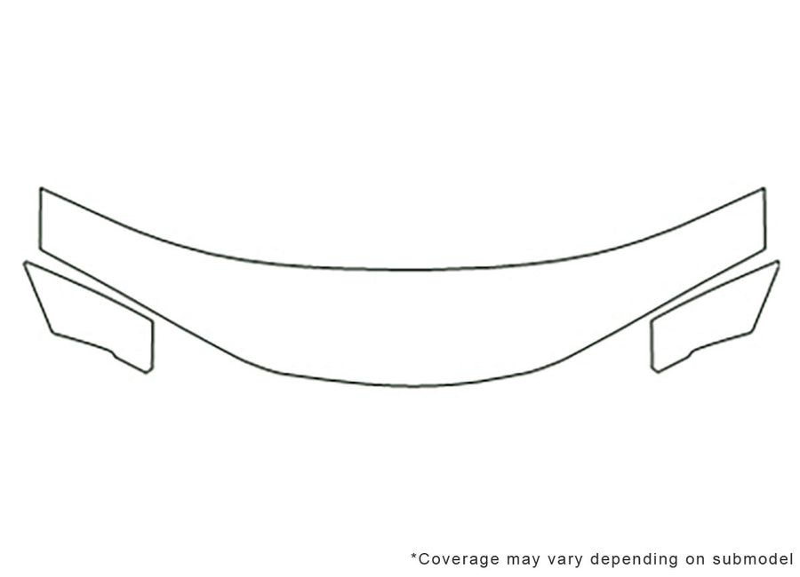 grand am Avery Dennison Clear Bra Hood Precut PPF Diagram
