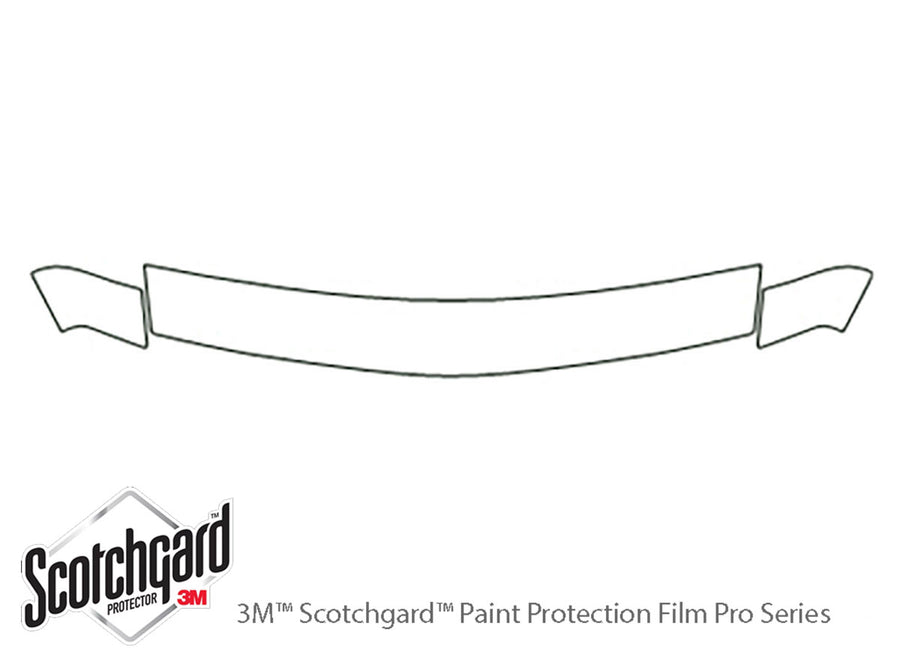 grand prix 3M Clear Bra Hood Precut PPF Diagram