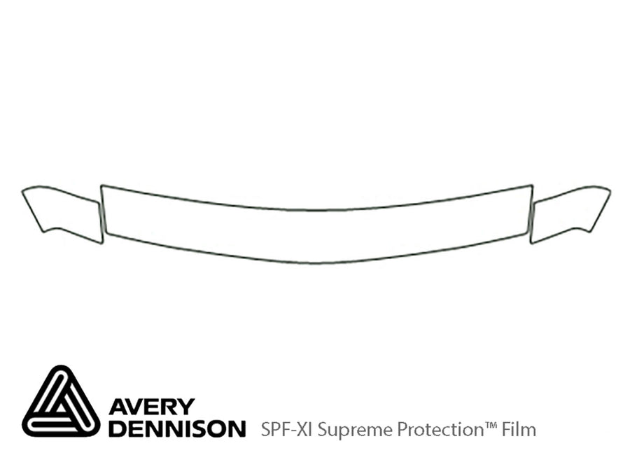 grand prix Avery Dennison Clear Bra Hood Precut PPF Diagram