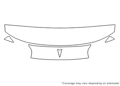 grand prix 3M Clear Bra Hood Precut PPF Diagram