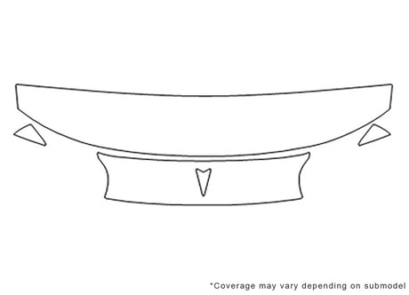 grand prix 3M Clear Bra Hood Precut PPF Diagram