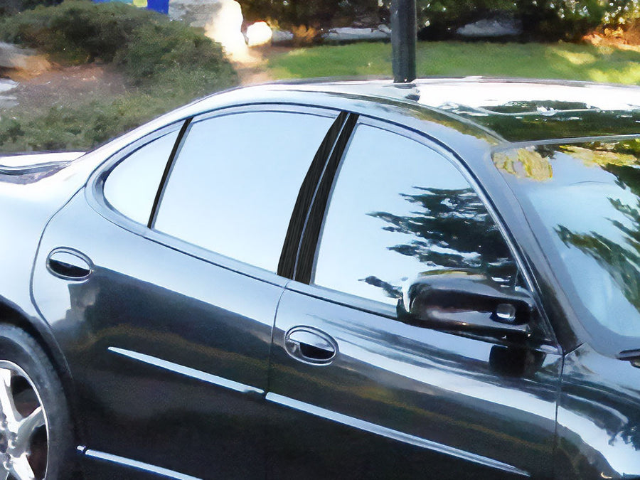 pontiac grand prix 1997-2003 (coupe) Brushed Aluminum Black Pillar Cover Diagram