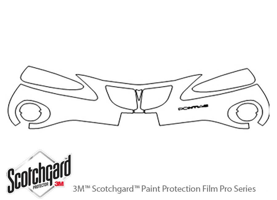 grand prix 3M Clear Bra Bumper Precut PPF Diagram