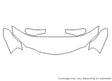 grand prix 3M Clear Bra Hood Precut PPF Diagram