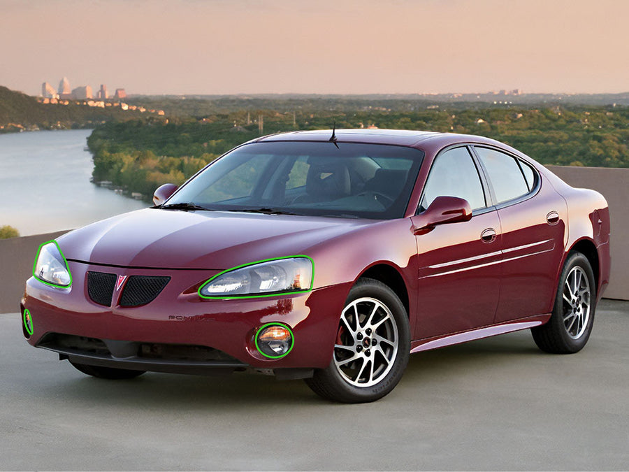pontiac grand prix 2004-2008 Headlight Protection Installation Location