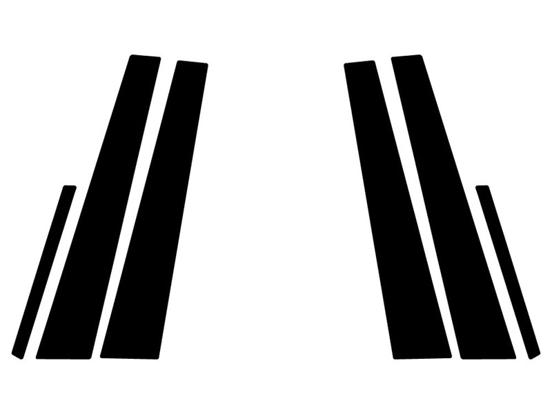 pontiac grand prix 2006-2008 Carbon Fiber Pillar Trim Diagram