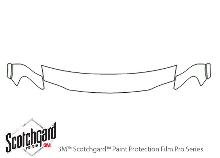 montana 3M Clear Bra Hood Precut PPF Diagram