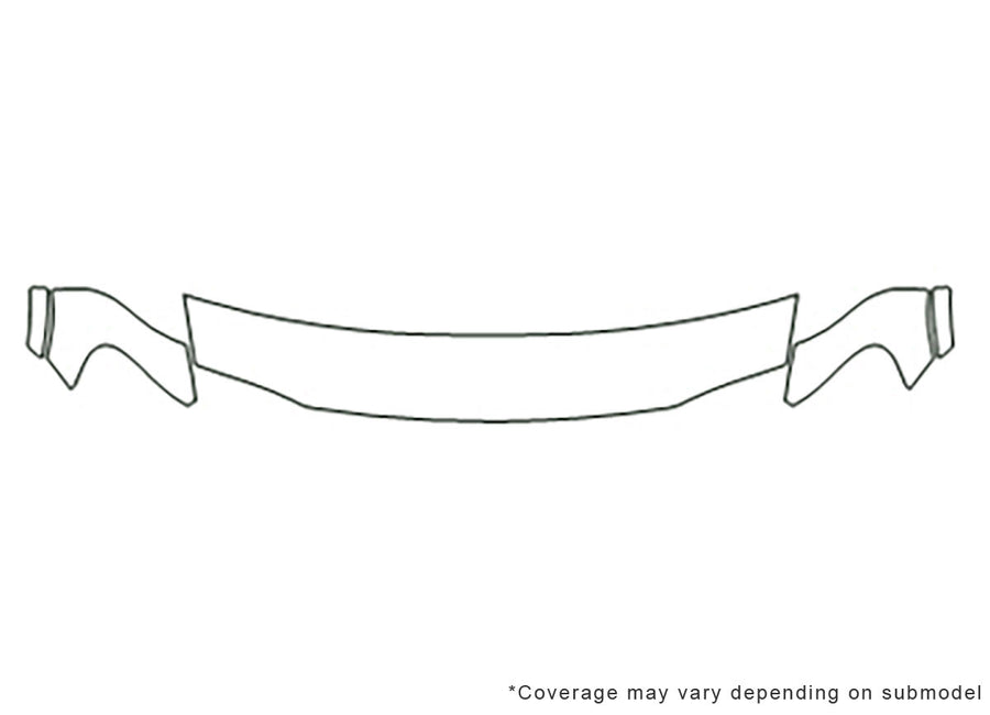 montana 3M Clear Bra Hood Precut PPF Diagram
