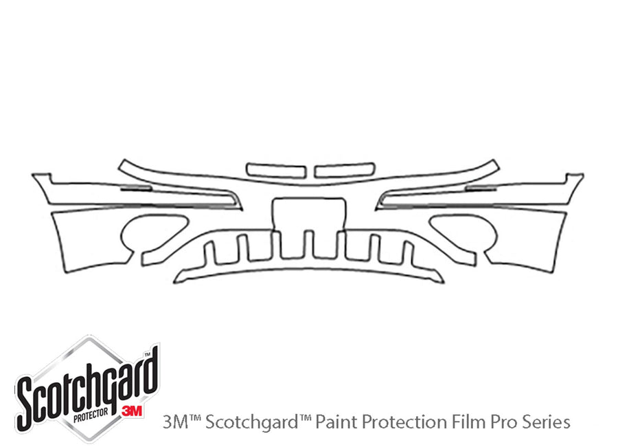 montana 3M Clear Bra Bumper Precut PPF Diagram