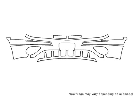 montana Avery Dennison Clear Bra Bumper Precut PPF Diagram