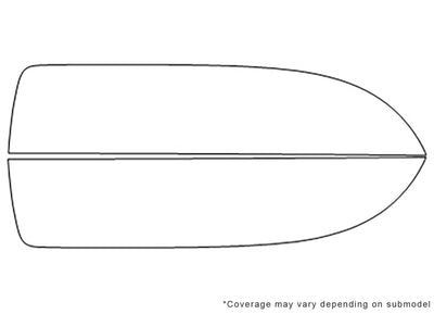 solstice 3M Clear Bra Door Cup Precut PPF Diagram