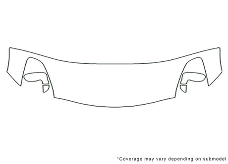 solstice 3M Clear Bra Hood Precut PPF Diagram