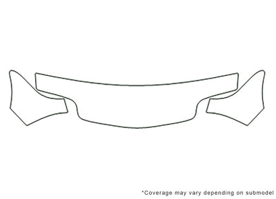 sunfire Avery Dennison Clear Bra Hood Precut PPF Diagram