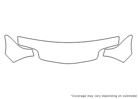 sunfire Avery Dennison Clear Bra Hood Precut PPF Diagram