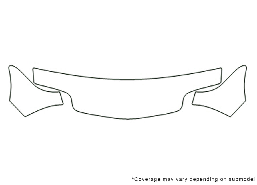 sunfire Avery Dennison Clear Bra Hood Precut PPF Diagram