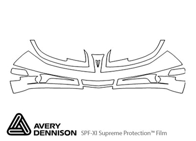 sunfire Avery Dennison Clear Bra Bumper Precut PPF Diagram