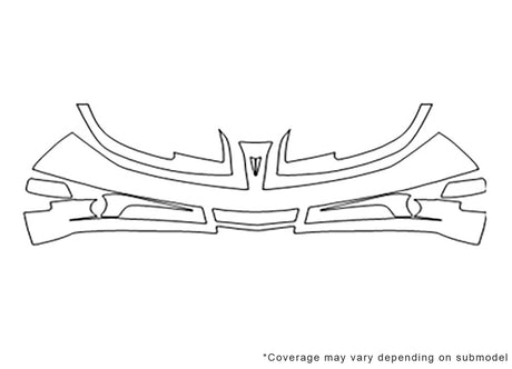 sunfire Avery Dennison Clear Bra Bumper Precut PPF Diagram