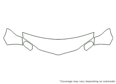 sunfire Avery Dennison Clear Bra Hood Precut PPF Diagram