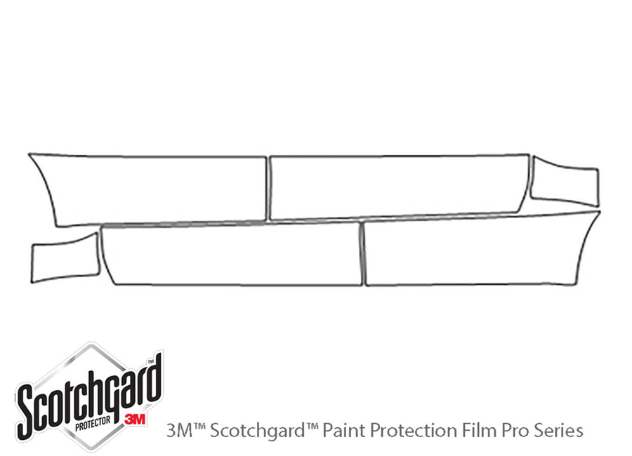 torrent 3M Clear Bra Door Cup Precut PPF Diagram
