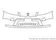 torrent 3M Clear Bra Bumper Precut PPF Diagram