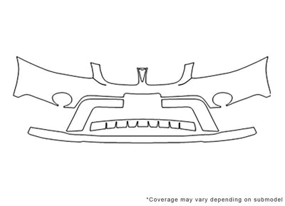 torrent Avery Dennison Clear Bra Bumper Precut PPF Diagram