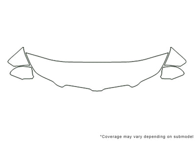 torrent 3M Clear Bra Hood Precut PPF Diagram