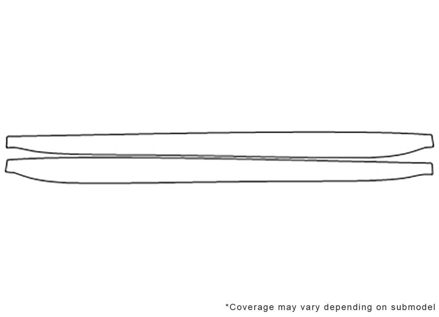 torrent Avery Dennison Clear Bra Door Cup Precut PPF Diagram