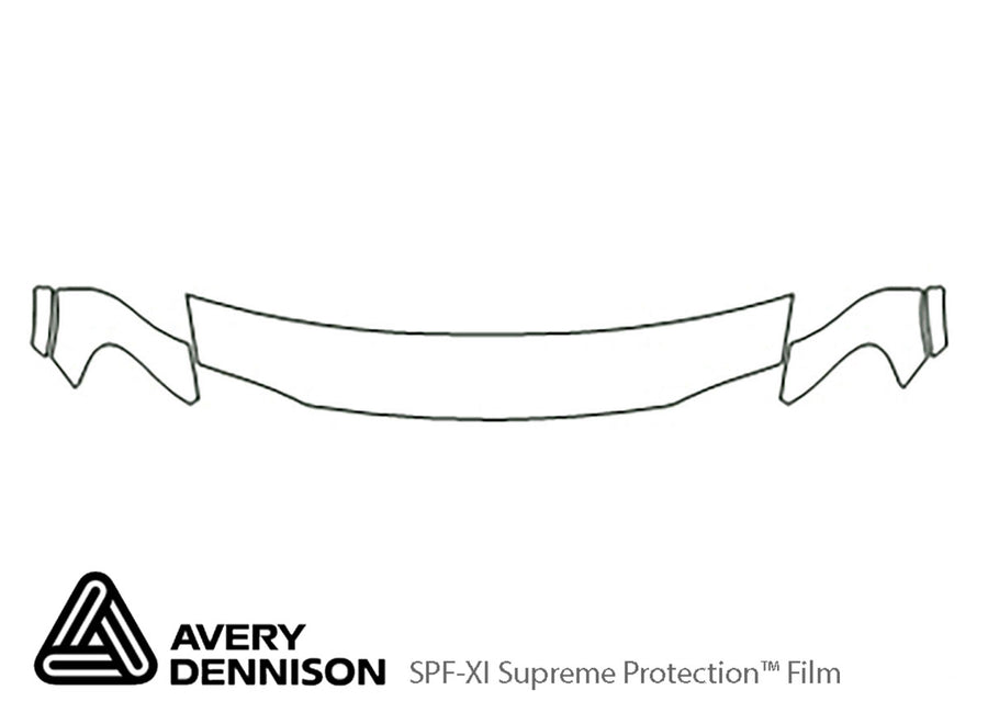 trans port Avery Dennison Clear Bra Hood Precut PPF Diagram