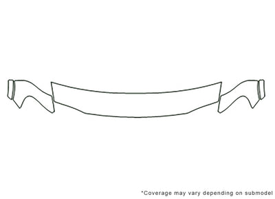 trans port Avery Dennison Clear Bra Hood Precut PPF Diagram