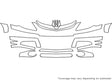 vibe Avery Dennison Clear Bra Bumper Precut PPF Diagram