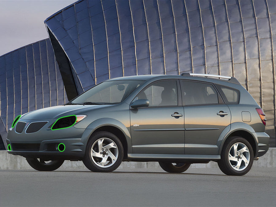 pontiac vibe 2003-2008 Headlight Tint Location