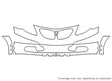 vibe Avery Dennison Clear Bra Bumper Precut PPF Diagram