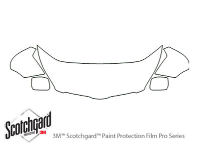 vibe 3M Clear Bra Hood Precut PPF Diagram